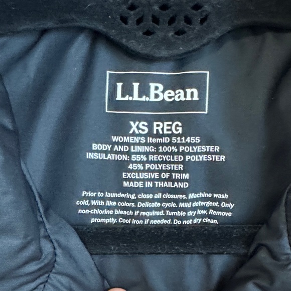 L.L. Bean Women's Black Quilted Vest XS - Picture 2 of 3